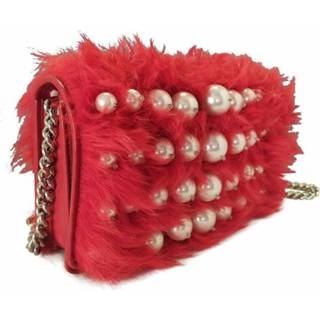 👉 Clutch rood onesize vrouwen Fur Miu Pre-owned , Dames 1662693864810