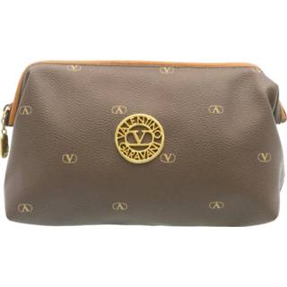 👉 Clutch bruin canvas onesize vrouwen Pre-owned Valentino Vintage , Dames