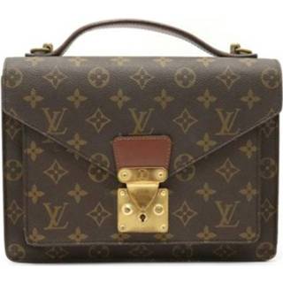 👉 Clutch bruin onesize vrouwen Pre-owned Monogram Monceau 26 Second Bag Handbag M51187 Louis Vuitton Vintage , Dames