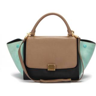 👉 Trapeze blauw onesize vrouwen Pre-owned Tri-Color Celine Vintage , Dames