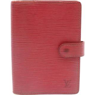 👉 Agenda rood onesize unisex Pre-owned PM W10cm x H14.5cm D1.5cm Louis Vuitton Vintage ,