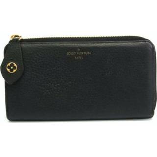 👉 Portemonnee zwart leather onesize vrouwen Pre-owned M63102 Taurillon Long Wallet Louis Vuitton Vintage , Dames