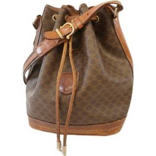 👉 Schoudertas bruin onesize vrouwen Pre-owned Macadam Shoulder Bag Celine Vintage , Dames