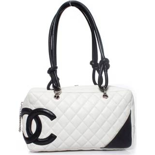 👉 Wit onesize vrouwen Pre-owned Cambon line bowler bag h16 cm x w27 d10 Chanel Vintage , Dames