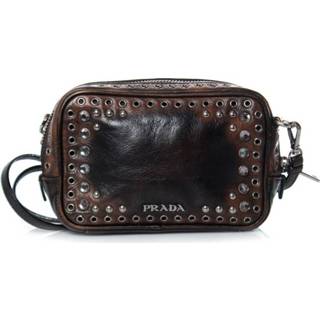 👉 Messenger bag bruin onesize vrouwen Pre-owned embellished camera Prada Vintage , Dames