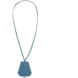 👉 Keychain blauw leather onesize vrouwen Pre-owned Hermès Vintage , Dames