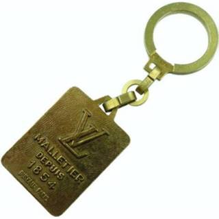 👉 Keychain geel onesize vrouwen Pre-owned Key Ring Malletier Depuis 1854 Metal 0022 Louis Vuitton Vintage , Dames