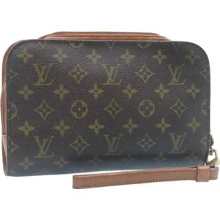 👉 Koppeling bruin onesize vrouwen Tweedehands Louis Vuitton Vintage , Dames