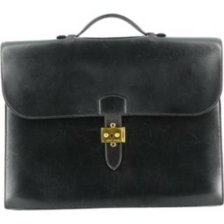 👉 Briefcase zwart leather onesize vrouwen Pre-owned Hermès Vintage , Dames