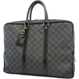 👉 Briefcase zwart onesize mannen Pre-owned Damier Porto De Cuman Voyage N41125 Louis Vuitton Vintage , Heren