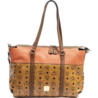 👉 Draagtas bruin onesize vrouwen Tweekleurige met rits MCM Pre-owned , Dames
