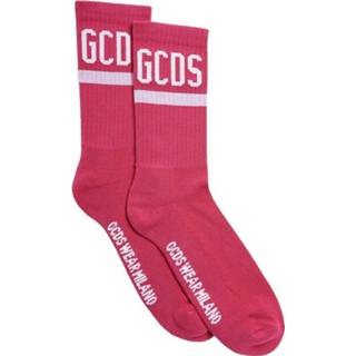 👉 Sock roze onesize vrouwen Logo print socks Gcds , Dames