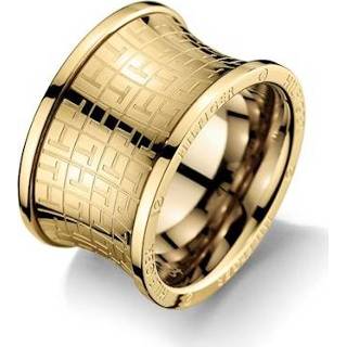 👉 Tommy Hilfiger Goudkleurige Dames Ring met ‘T’-patroon