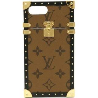 👉 Smartphone bruin onesize vrouwen Pre-owned Monogram Reverse Eye Trunk iPhone7 + Plus Case Cell Phone Cover M64487 Louis Vuitton Vintage , Dames