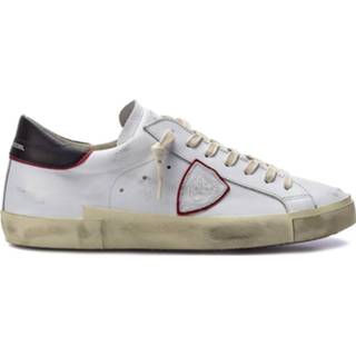 👉 Rouge wit mannen Prsx Veau - Blanc Sneakers Philippe Model , Heren 8059220500694