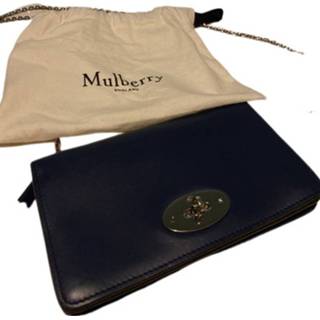 👉 Clutch blauw onesize vrouwen Pre-owned Wallet Mulberry , Dames