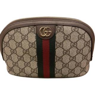 👉 Clutch bruin onesize vrouwen Pre-owned Diamante Gucci Vintage , Dames