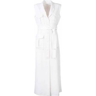 👉 Gilet wit s vrouwen Vestito lungo in cady P.a.r.o.s.h. , Dames