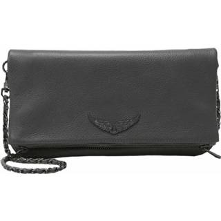👉 Clutch zwart onesize vrouwen Rock Grained Zadig & Voltaire , Dames