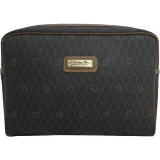 👉 Clutch zwart onesize vrouwen Pre-owned Bag Vintage Hardware Pouch Dior , Dames