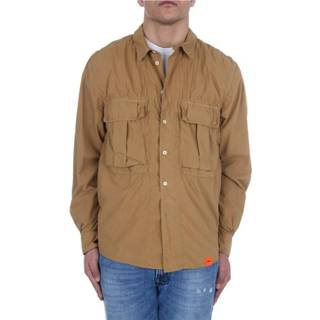 👉 Casual shirt beige l mannen Ce90 G329 Aspesi , Heren