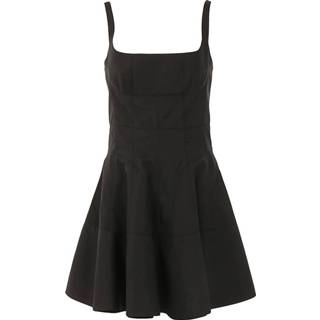 👉 Sleeveless zwart vrouwen Godet Mini Dress Giovanni Bedin , Dames