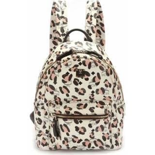 👉 Backpack wit onesize vrouwen Visetos Stark Leopard Print MCM Pre-owned , Dames