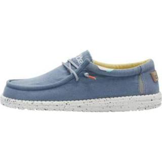 👉 Loafers blauw mannen Wally Washed Hey Dude , Heren