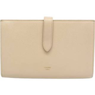 👉 Portemonnee beige onesize vrouwen Pre-owned Strap Wallet 10B633 Celine Vintage , Dames