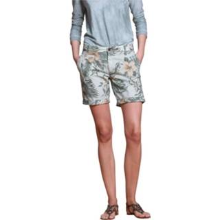 👉 Bermuda groen vrouwen Woman chino in floral printed cotton curvy Jaqueline Curvie Mason's , Dames