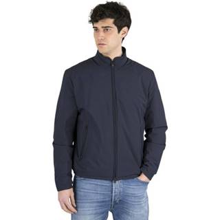 👉 Bomberjacket blauw XL mannen Stand-up Collar Bomber Jacket Woolrich , Heren