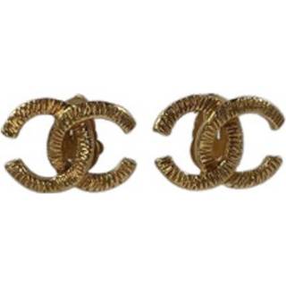 👉 Clipon geel onesize vrouwen Pre-owned CC Clip-Ons Chanel Vintage , Dames