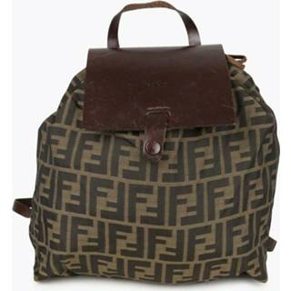 👉 Backpack bruin onesize vrouwen Pre-owned Zucca Fendi Vintage , Dames