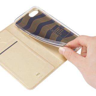 👉 Goud active IPhone SE 2020 hoesje - Dux Ducis Skin Pro Book Case 8719793078685