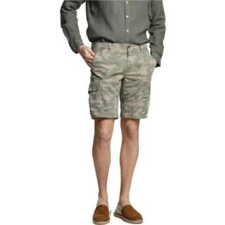 👉 Bermuda groen mannen Cargo in cotton camouflage regular Chile ① Mason's , Heren