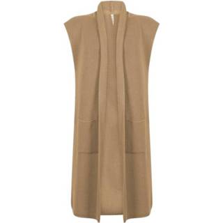👉 Sleeveless beige XL vrouwen Cardigan Zoso , Dames