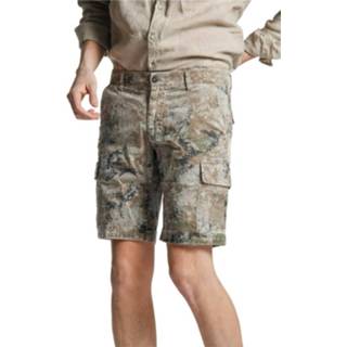 👉 Bermuda groen mannen Men's cargo in camouflage stretch satin regular Chile Mason's , Heren