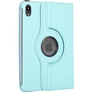 Tablethoes blauw active Case2go - Tablet hoes geschikt voor iPad Mini 6 (2021) 8.3 Inch Draaibare Book Case Cover Licht 8719793163985