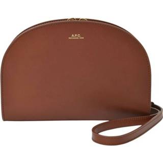 👉 Clutch bruin leather onesize vrouwen Demi-Lune in A.p.c. , Dames