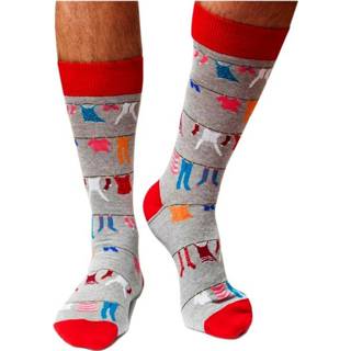 👉 Rood l unisex Calcetines Grises Clothes Line Jimmy Lion , 8436558643406