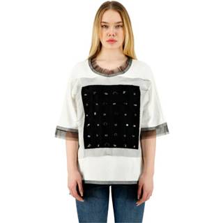 👉 Short sleeve wit onesize vrouwen t-shirt Midgard Paris , Dames