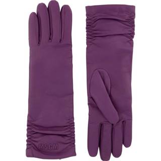 👉 Glove paars s vrouwen Long gloves Msgm , Dames