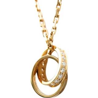 👉 Hanger geel onesize vrouwen Pre-owned Love B7013900 Pendant Necklace Cartier Vintage , Dames