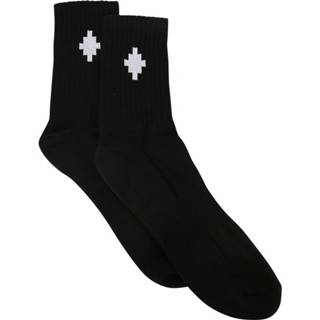 👉 Sock zwart onesize mannen Cross motif socks Marcelo Burlon , Heren