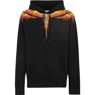 👉 Hoodie zwart m mannen Icon- Wings print Marcelo Burlon , Heren