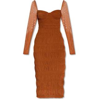 👉 Pencil bruin vrouwen dress Self Portrait , Dames