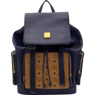 👉 Backpack blauw m vrouwen Visetos Brandebourg Shoulder Bag MCM Pre-owned , Dames