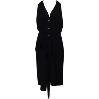 👉 Sleeveless blauw vrouwen Pre-owned Chanel Dress in Navy Blue Silk Vintage , Dames