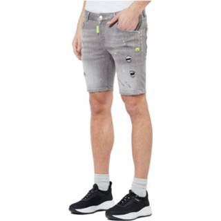 👉 Bermuda grijs W28 W29 W33 W31 W32 mannen neon My Brand , Heren