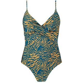 👉 Badpak vrouwen blauw dessin Barts Kalea Shaping One Piece dames